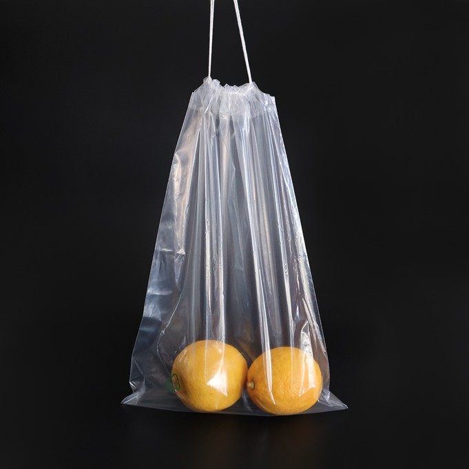 Transparent plastic storage drawstring bag Transparent plastic storage drawstring bag
