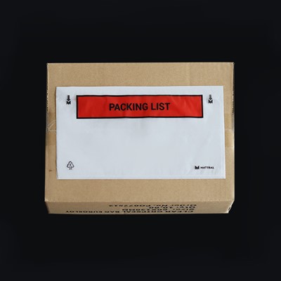 Amplop daftar pengepakan berperekat